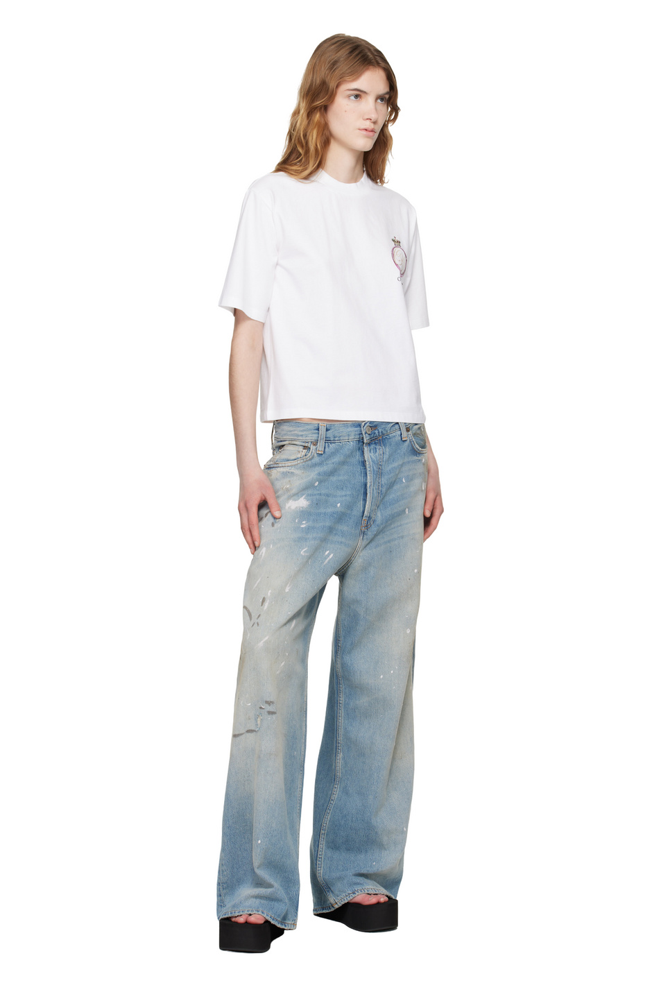Женский Off-White Футболка ROYAL CROWN с принтом (цвет ), артикул OWAA124S26JER0040110 | Фото 3