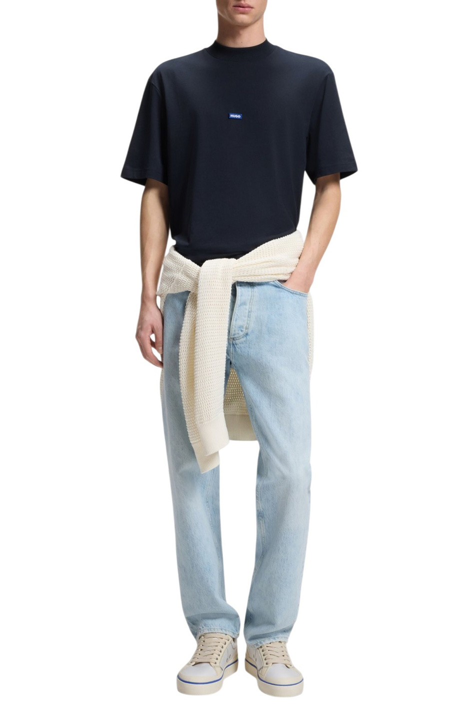 Мужской HUGO Футболка Nieros из хлопка (цвет ), артикул 50509991 | Фото 2