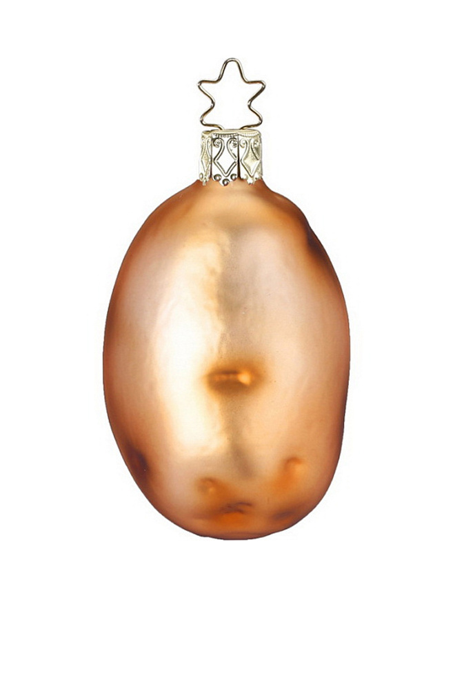 Елочная игрушка "Картошка" 7,5 см|Основной цвет:Коричневый Не имеет пола Inge's Christmas Елочная игрушка "Картошка" 7,5 см (цвет ), артикул 10222S019 | Фото 1