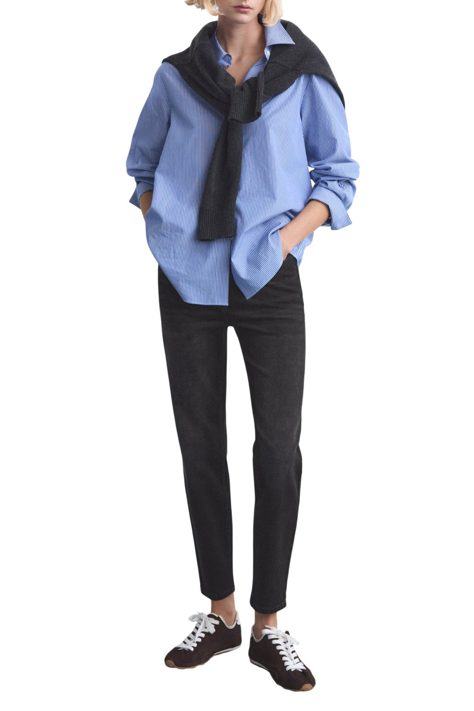 Женский Mango Джинсы NEWMOM с высокой посадкой (цвет ), артикул 27011238 | Фото 2