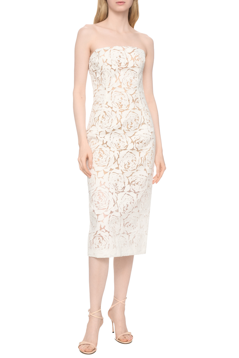 Женский ERMANNO SCERVINO Платье с цветочным кружевом (цвет ), артикул D462Q750QMV | Фото 3