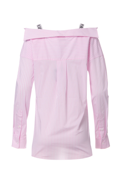 Блузка с потайными бретелями|Основной цвет:Розовый|Артикул:CA2118T2376 | Фото 2