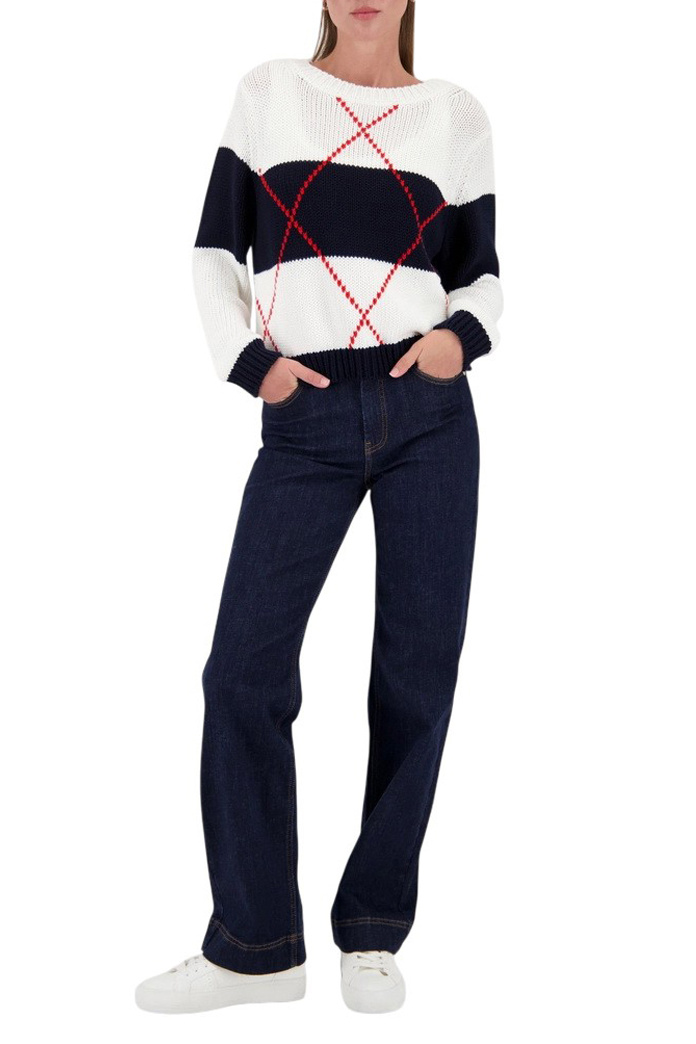 Женский Monari Джемпер из смесового хлопка (цвет ), артикул 410218 | Фото 2