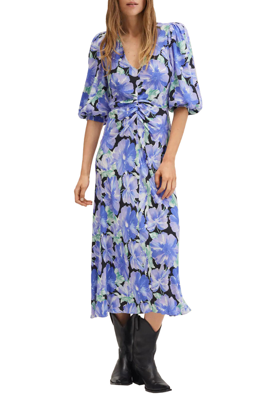 Женский Mango Платье FLEUR с принтом и рукавами-фонариками (цвет ), артикул 27024041 | Фото 2