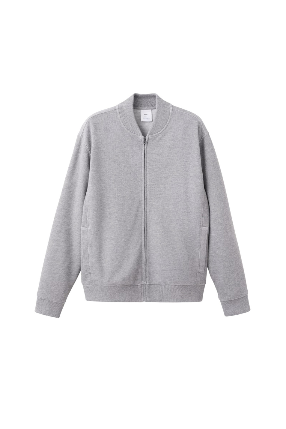Толстовка CERLERB на молнии|Основной цвет:Серый Мужской Mango Man Толстовка CERLERB на молнии (цвет ), артикул 27051259 | Фото 1