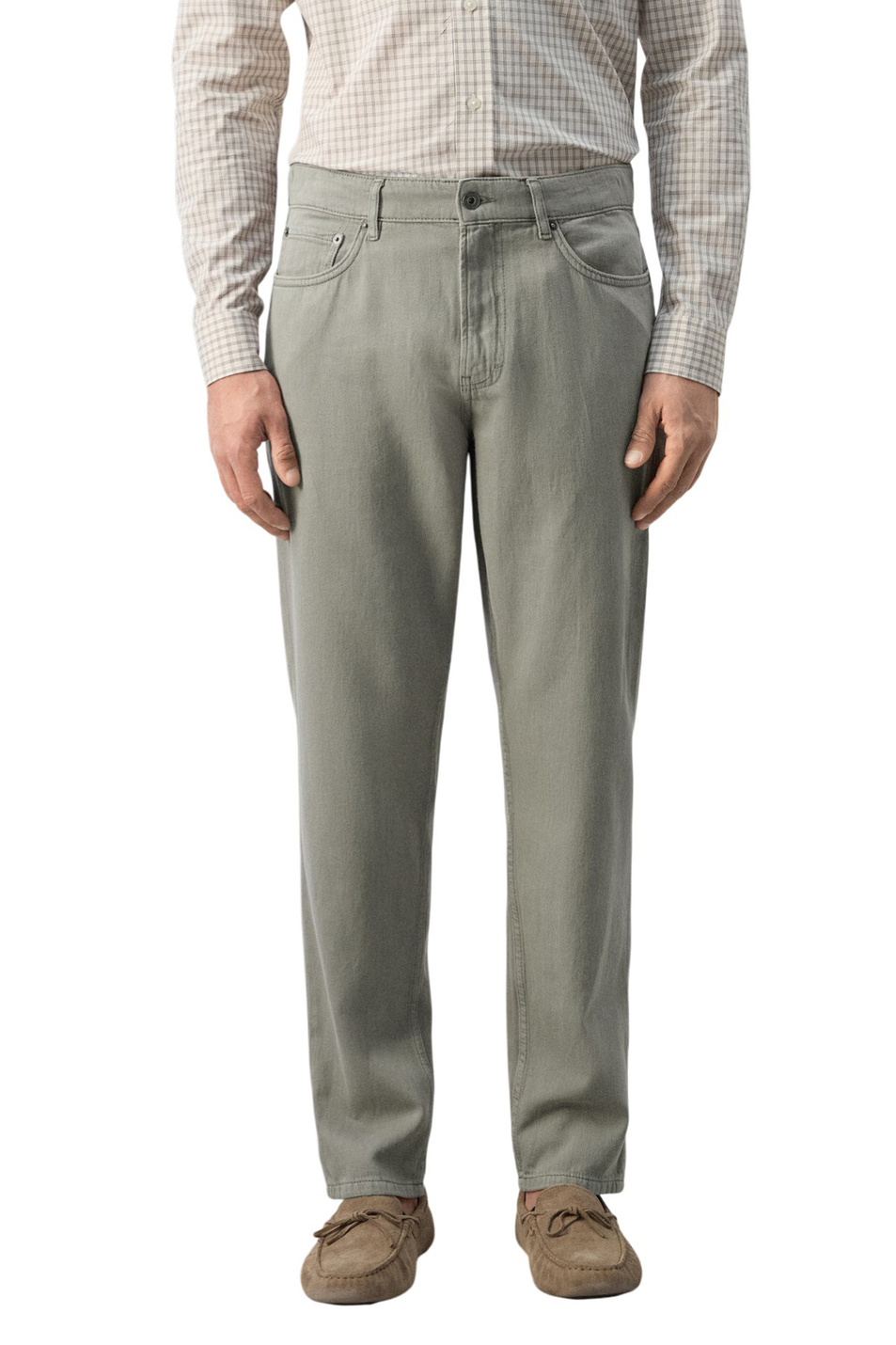 Мужской Mango Man Джинсы LORI однотонные (цвет ), артикул 27075983 | Фото 3