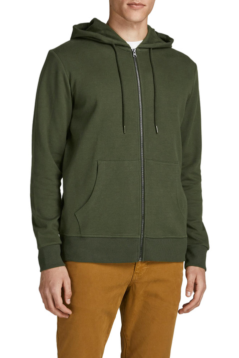 Jack & Jones Толстовка на молнии из смесового хлопка ( цвет), артикул 12181901 | Фото 3