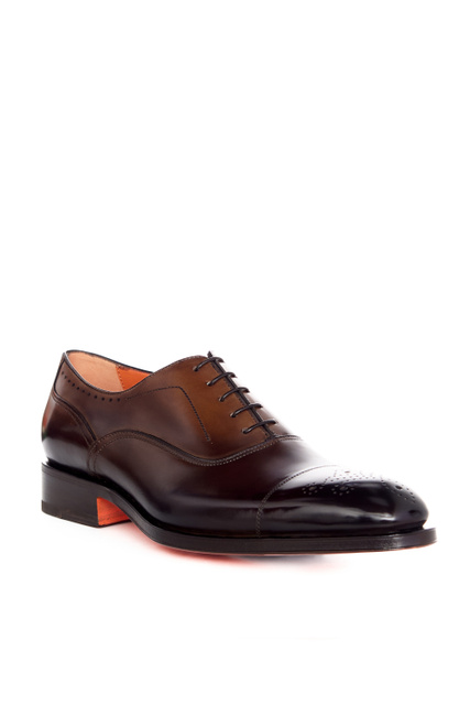 Туфли HAZYL из натуральной кожи на шнуровке|Основной цвет:Коричневый|Артикул:MCCG18354UC3BDPNT50 | Фото 2