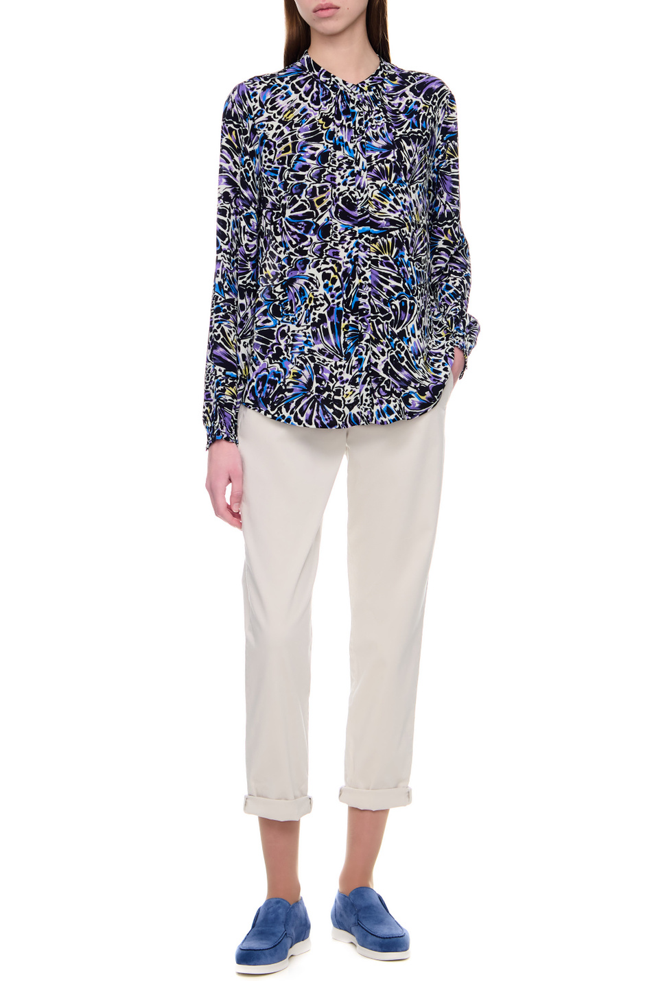 Женский Gerry Weber Блузка из вискозы с принтом (цвет ), артикул 160008-31406 | Фото 3