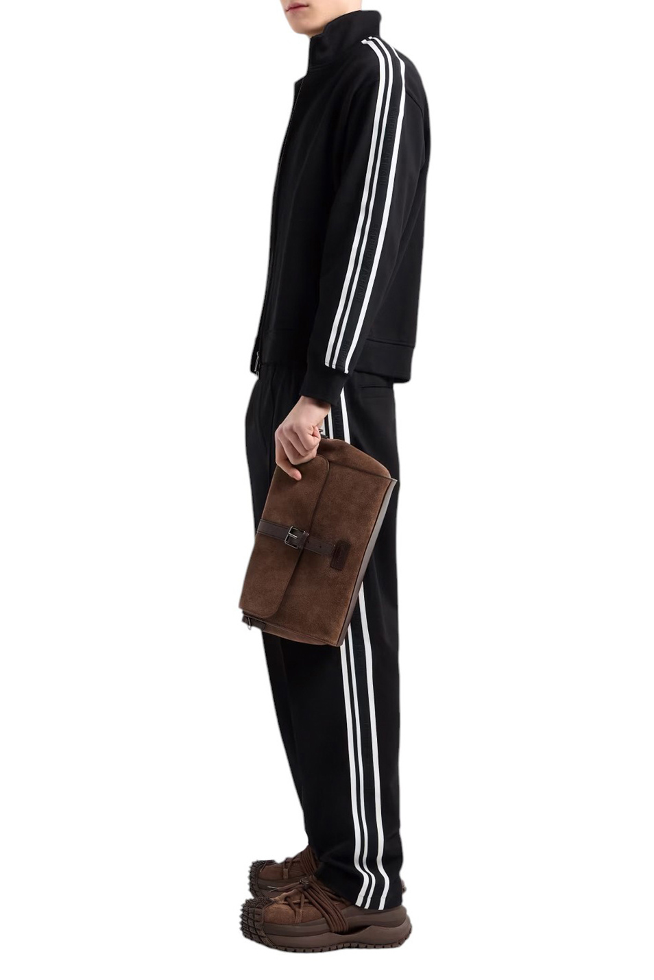 Мужской Emporio Armani Толстовка из смесового хлопка (цвет ), артикул EM001110-AF13488 | Фото 3