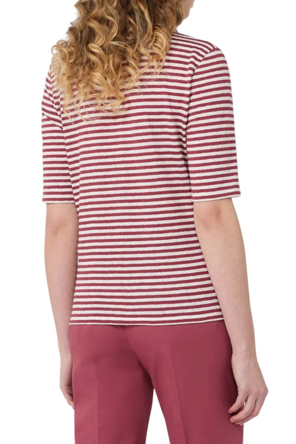 Женский Weekend Max Mara Футболка OPZIONE из льна (цвет ), артикул 2615941042 | Фото 4