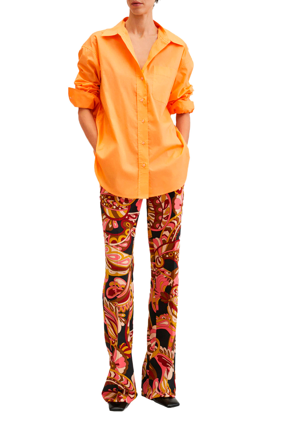Женский Mango Брюки прямого кроя HAILEY с завышенной талией (цвет ), артикул 27851152 | Фото 2