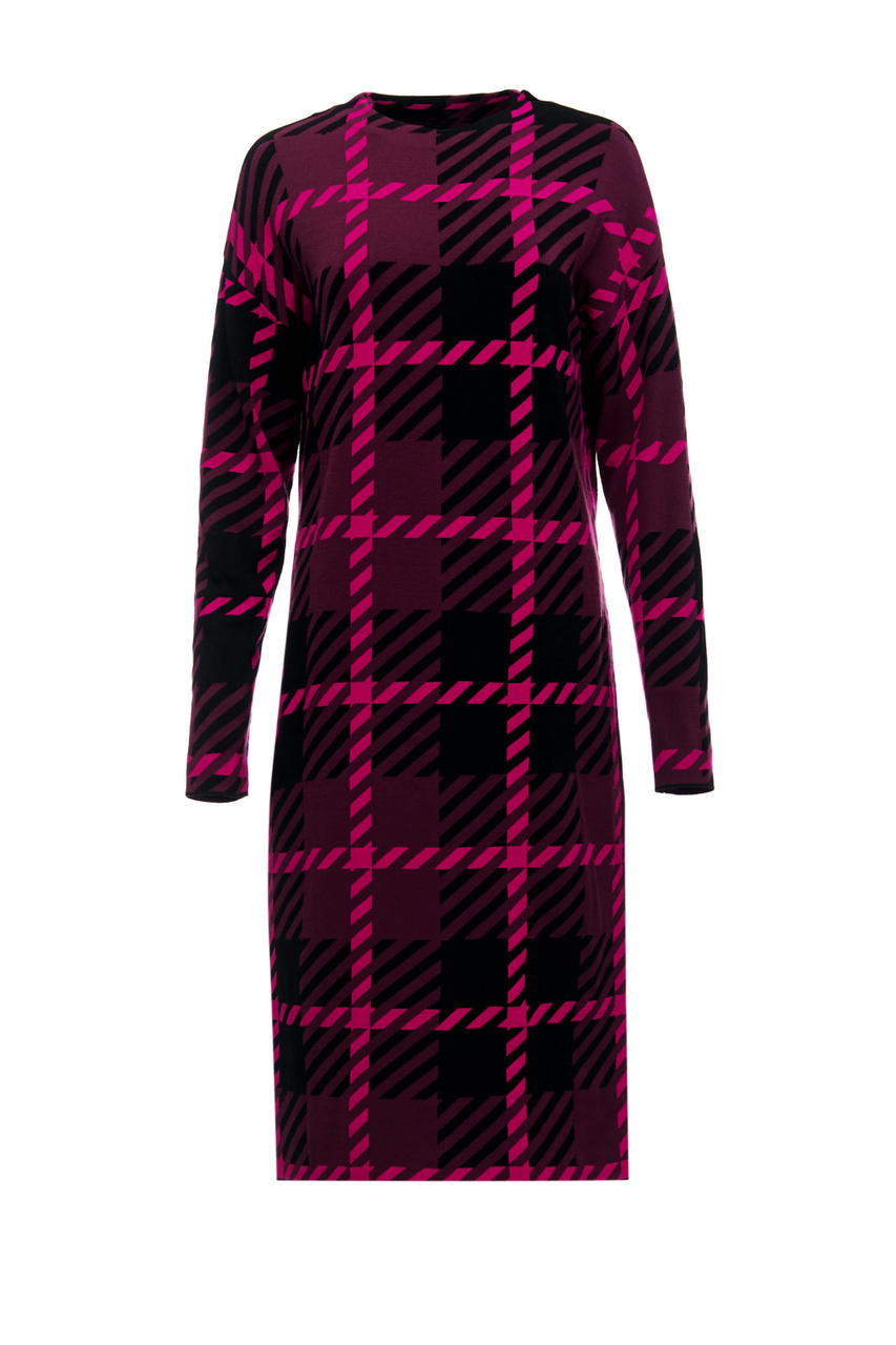 Платье свободного кроя с принтом|Основной цвет:Розовый|Артикул:880030-35701 | Фото 1