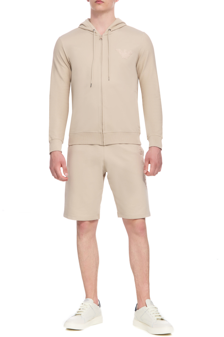 Мужской Emporio Armani Толстовка из эластичного хлопка (цвет ), артикул 211858-3R484 | Фото 2