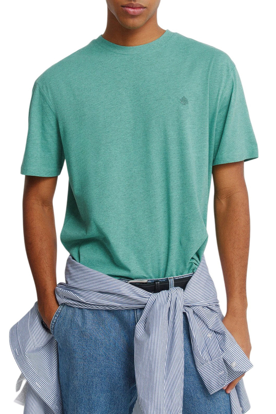 Мужской Springfield Футболка с вышивкой (цвет ), артикул 7122310 | Фото 1