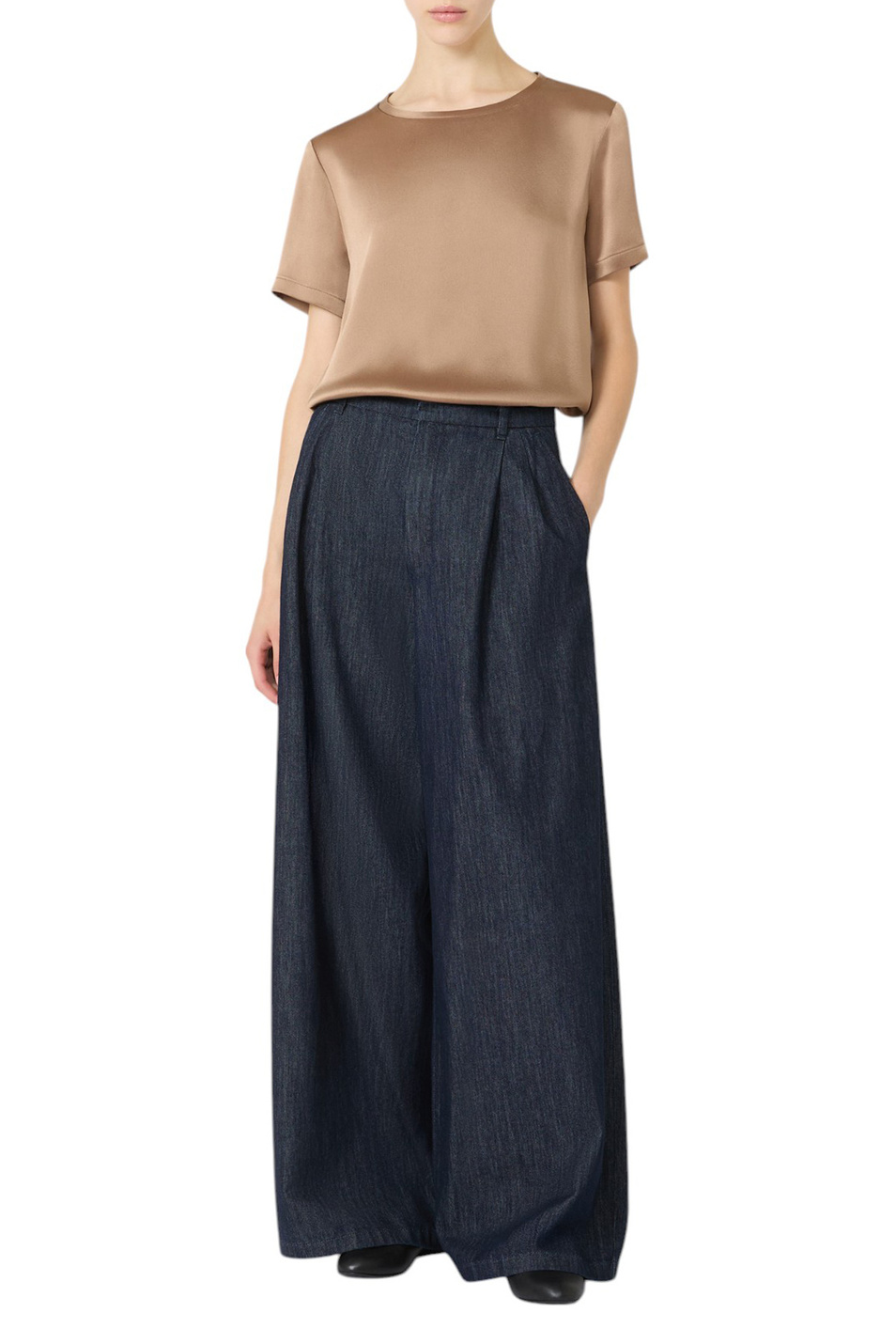 Женский Max Mara Блузка REBECCA из атласа (цвет ), артикул 2529166021 | Фото 3