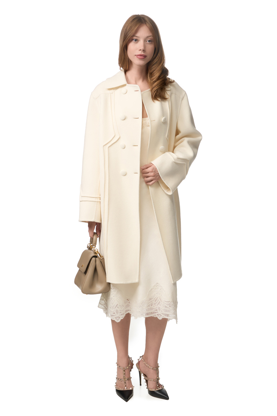 Женский ERMANNO SCERVINO Пальто из натуральной шерсти (цвет ), артикул D496D333ZBG | Фото 3