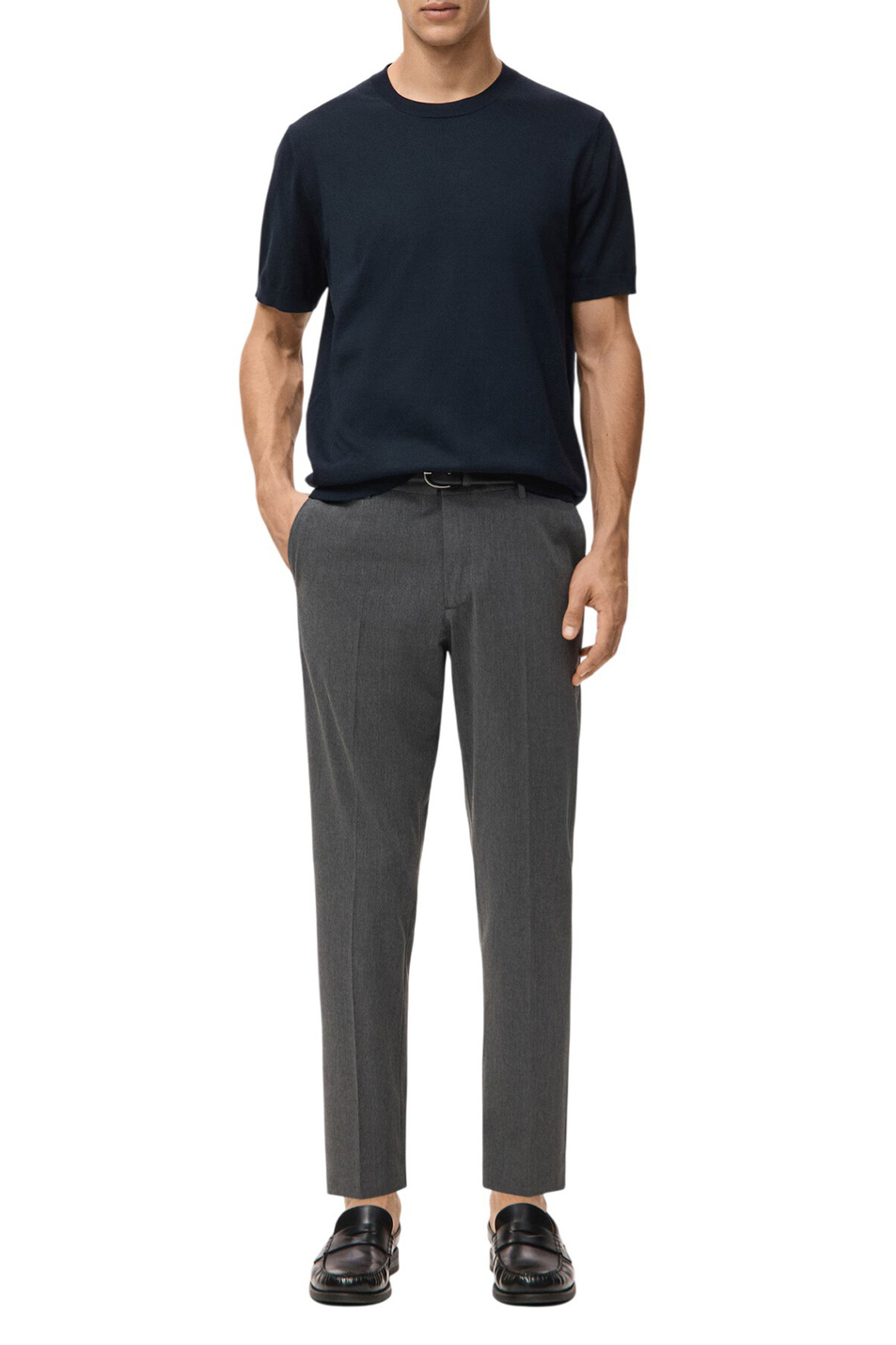 Мужской Mango Man Джемпер ARRAONA однотонный (цвет ), артикул 27061281 | Фото 2