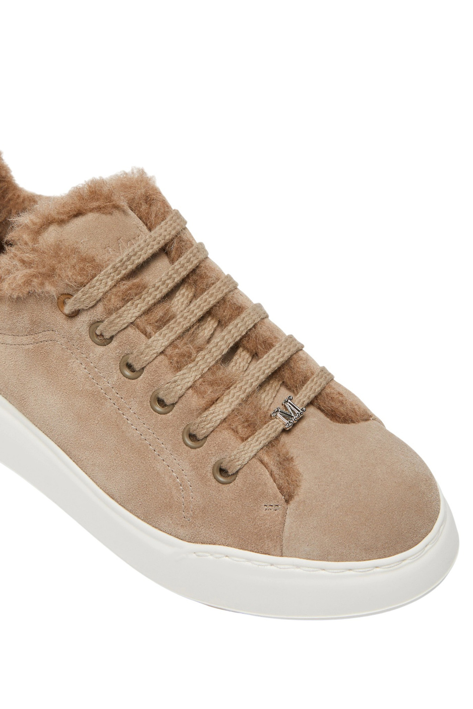 Кеды TMAXI3 с натуральным мехом|Основной цвет:Бежевый Женский Max Mara Кеды TMAXI3 с натуральным мехом (цвет ), артикул 2524766192 | Фото 4