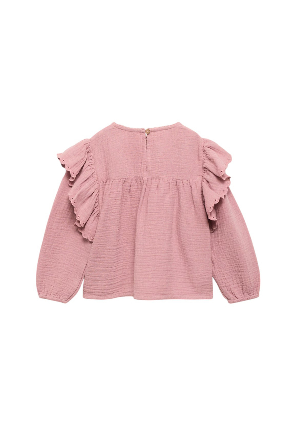 Малышкам девочкам Mango Kids Блузка PINKY из хлопка (цвет ), артикул 87080633 | Фото 2