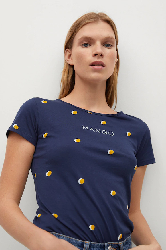 Женский Mango Футболка MANGOFI с принтом (цвет ), артикул 87061503 | Фото 3