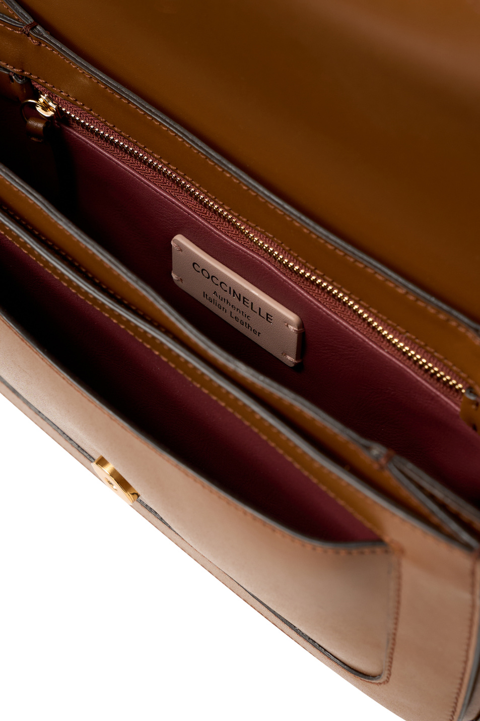 Сумка C-ME из натуральной кожи|Основной цвет:Коричневый Женский Coccinelle Сумка C-ME из натуральной кожи (цвет ), артикул E1SSK120301 | Фото 4