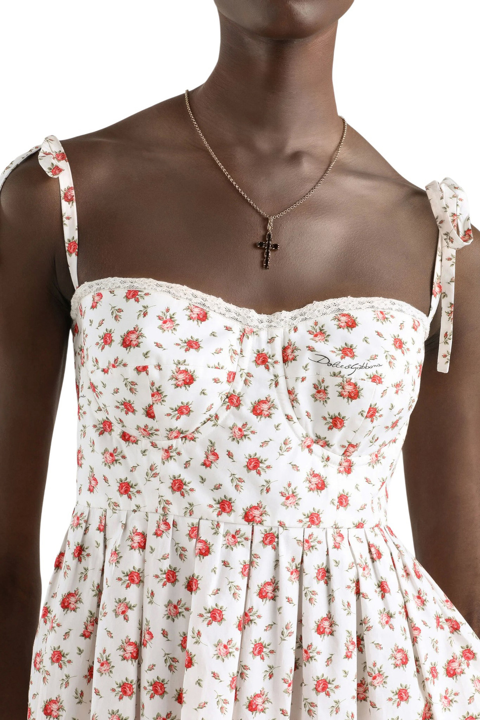 Женский Dolce & Gabbana Платье с цветочным принтом (цвет ), артикул F60F9T-HS5UB | Фото 4