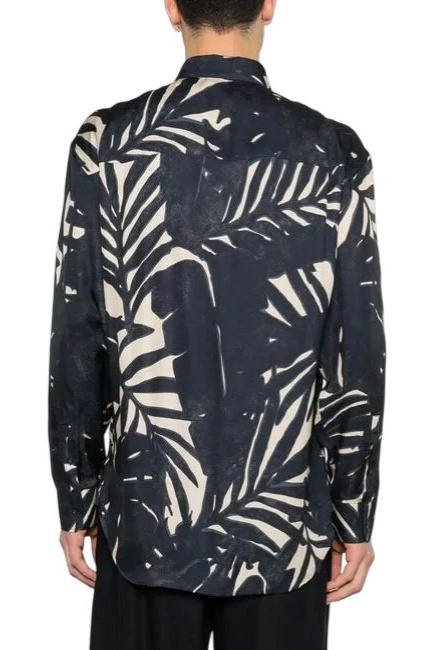 Рубашка с цветочным принтом|Основной цвет:Разноцветный Мужской Emporio Armani Рубашка с цветочным принтом (цвет ), артикул EM005762-AF13285 | Фото 4