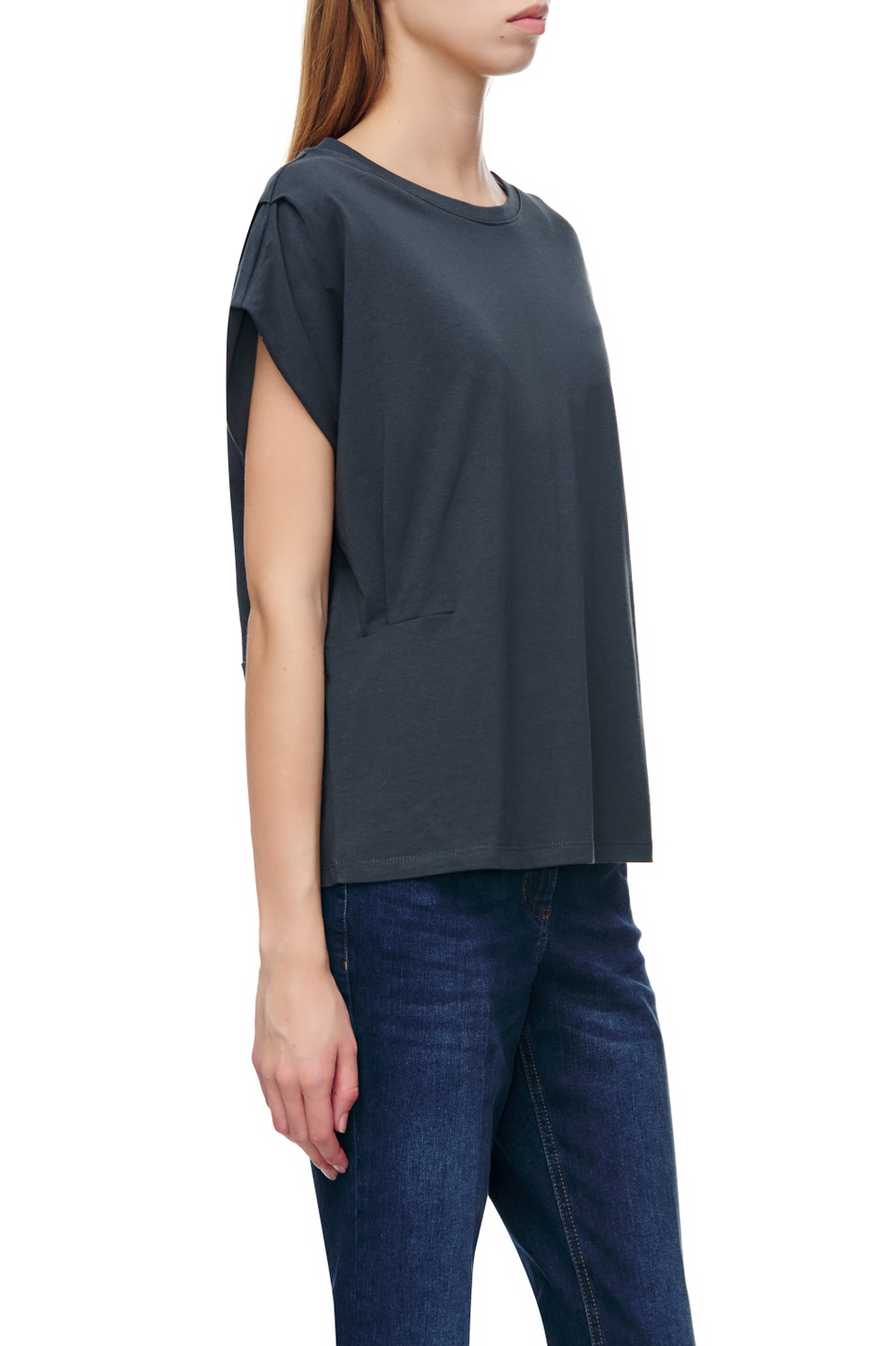 Женский Gerry Weber Футболка из натурального хлопка (цвет ), артикул 770013-44026 | Фото 5