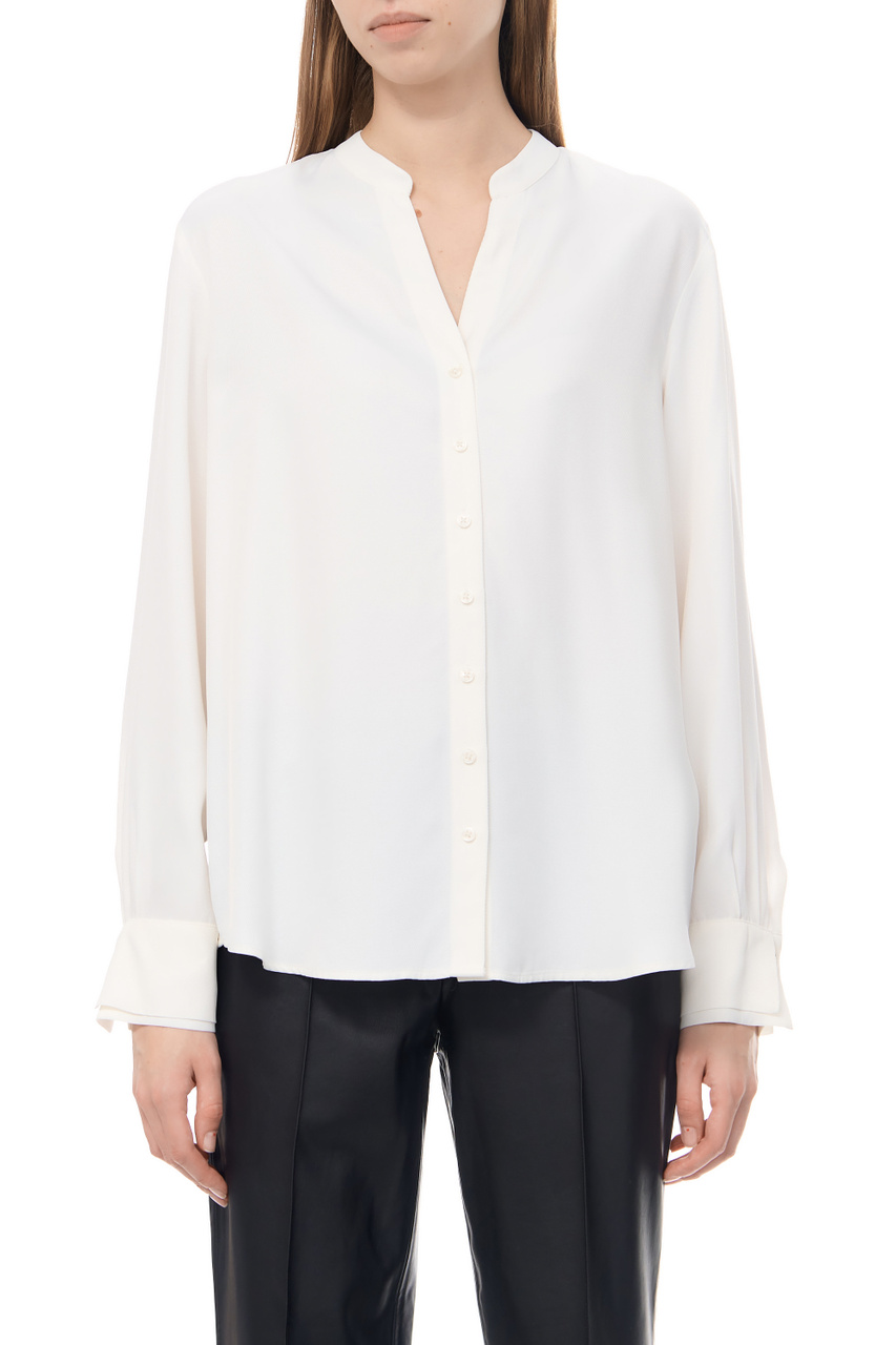 Блузка из вискозы|Основной цвет:Белый|Артикул:260009-31435 | Фото 1