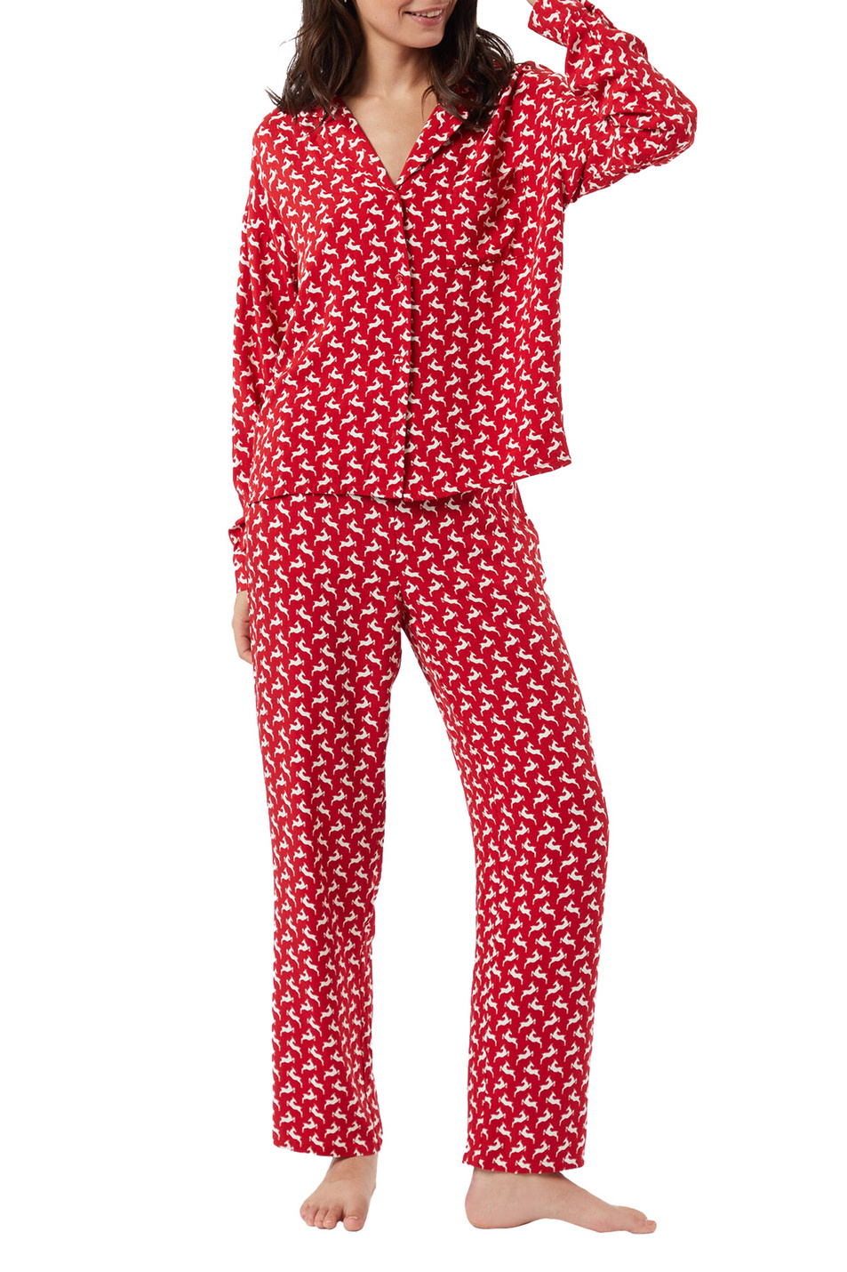 Женский Etam Пижамная рубашка ELWIN с принтом (цвет ), артикул 6537115 | Фото 2