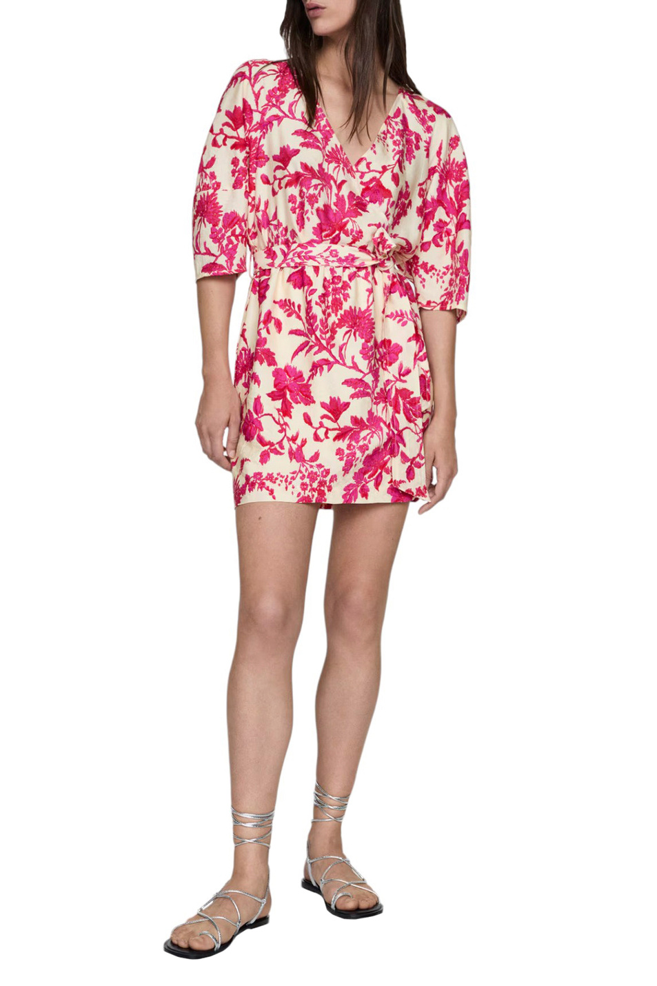 Женский Mango Платье WALLY с запахом и принтом (цвет ), артикул 67037126 | Фото 2