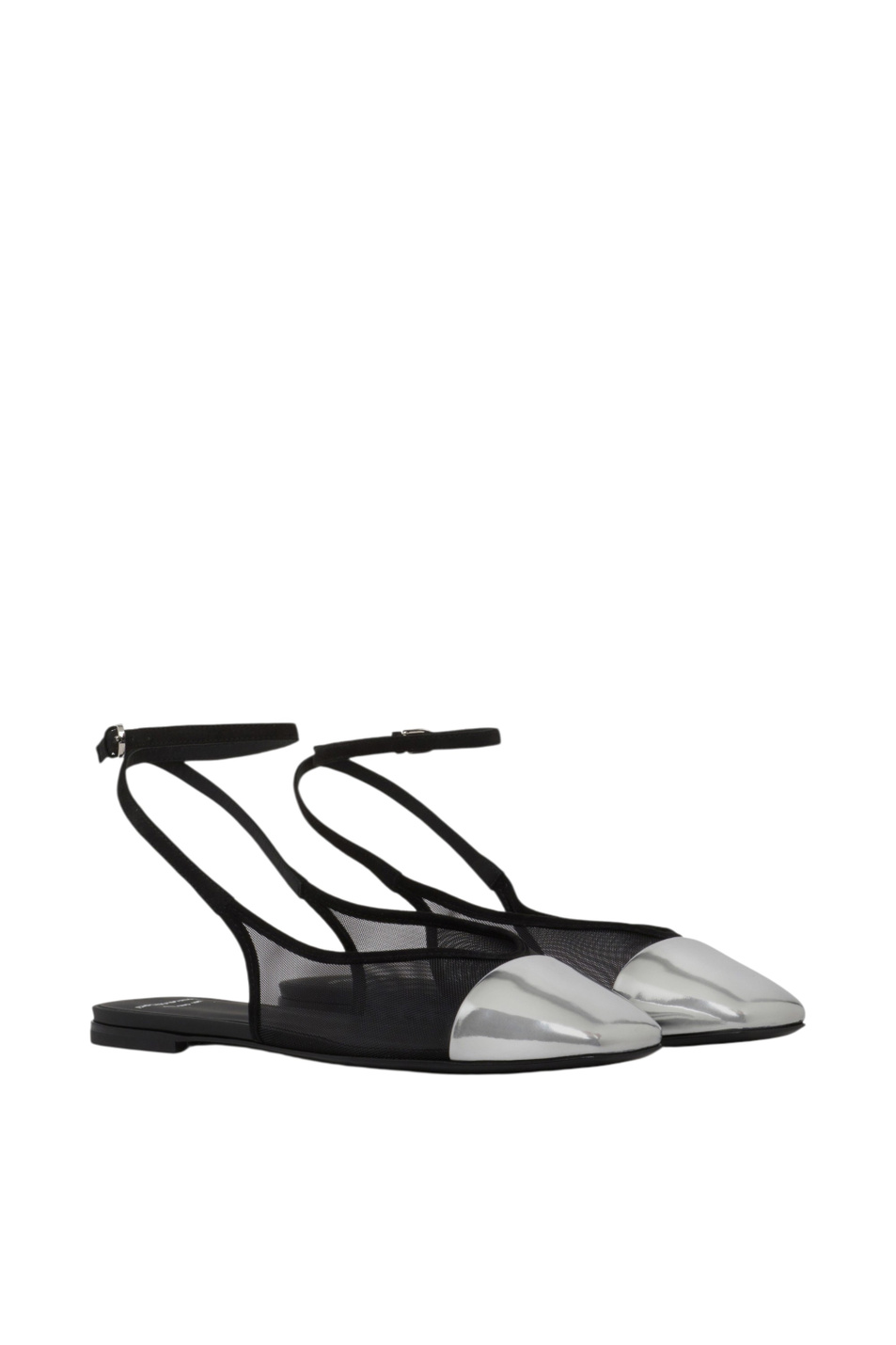 Женский Emporio Armani Туфли из сетки и замши с зеркальным мысом (цвет ), артикул EW005053-AF27317 | Фото 2