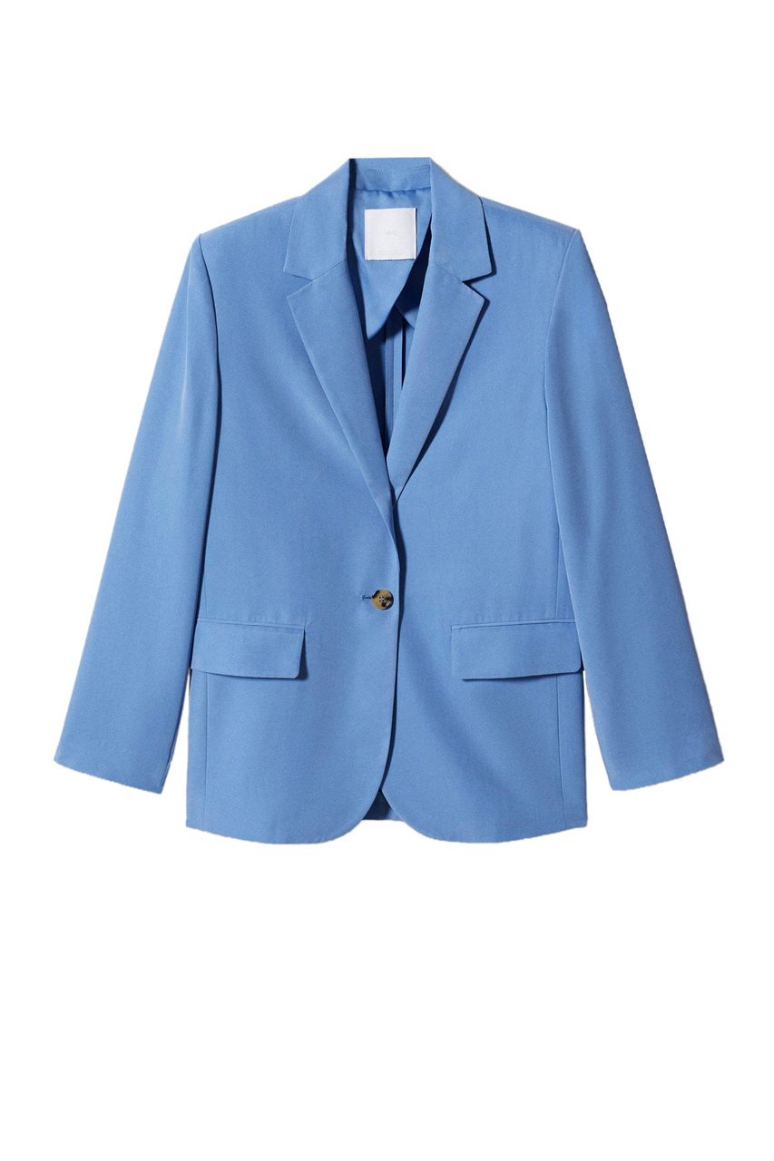 Пиджак MARINA из смесового модала|Основной цвет:Голубой|Артикул:47077109 | Фото 1