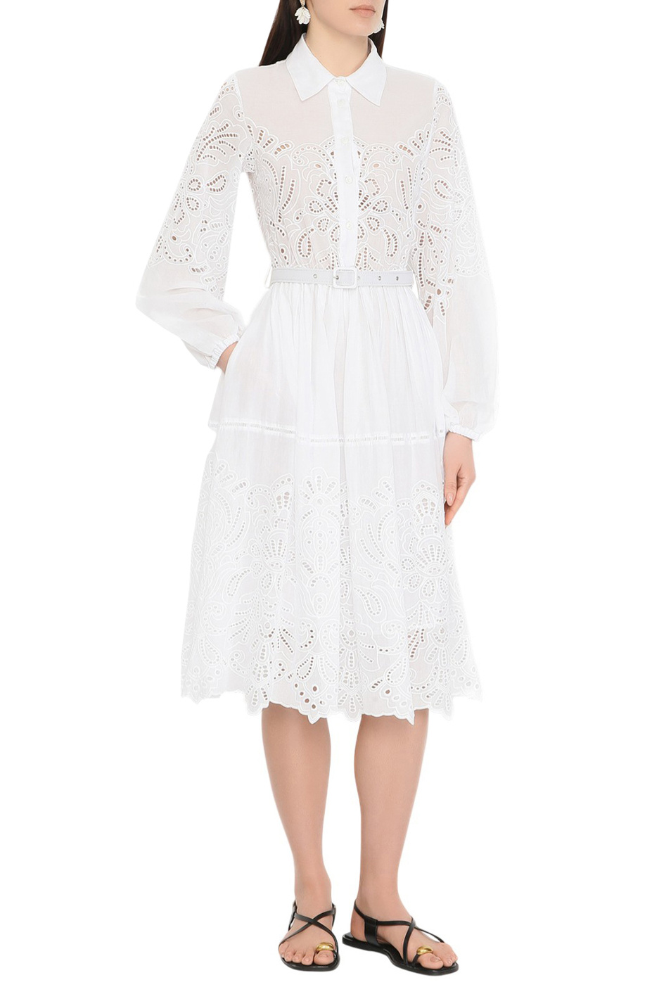 Женский Ermanno Firenze Платье из хлопка (цвет ), артикул D48EQ029CCEN0 | Фото 3