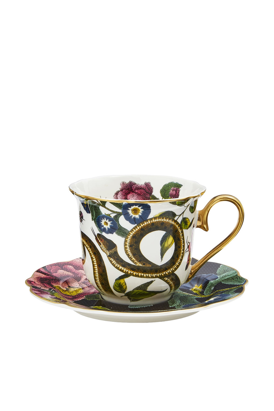Не имеет пола Portmeirion Чашка "Snake & Black" с блюдцем (цвет ), артикул CRCSB8818-XG | Фото 1
