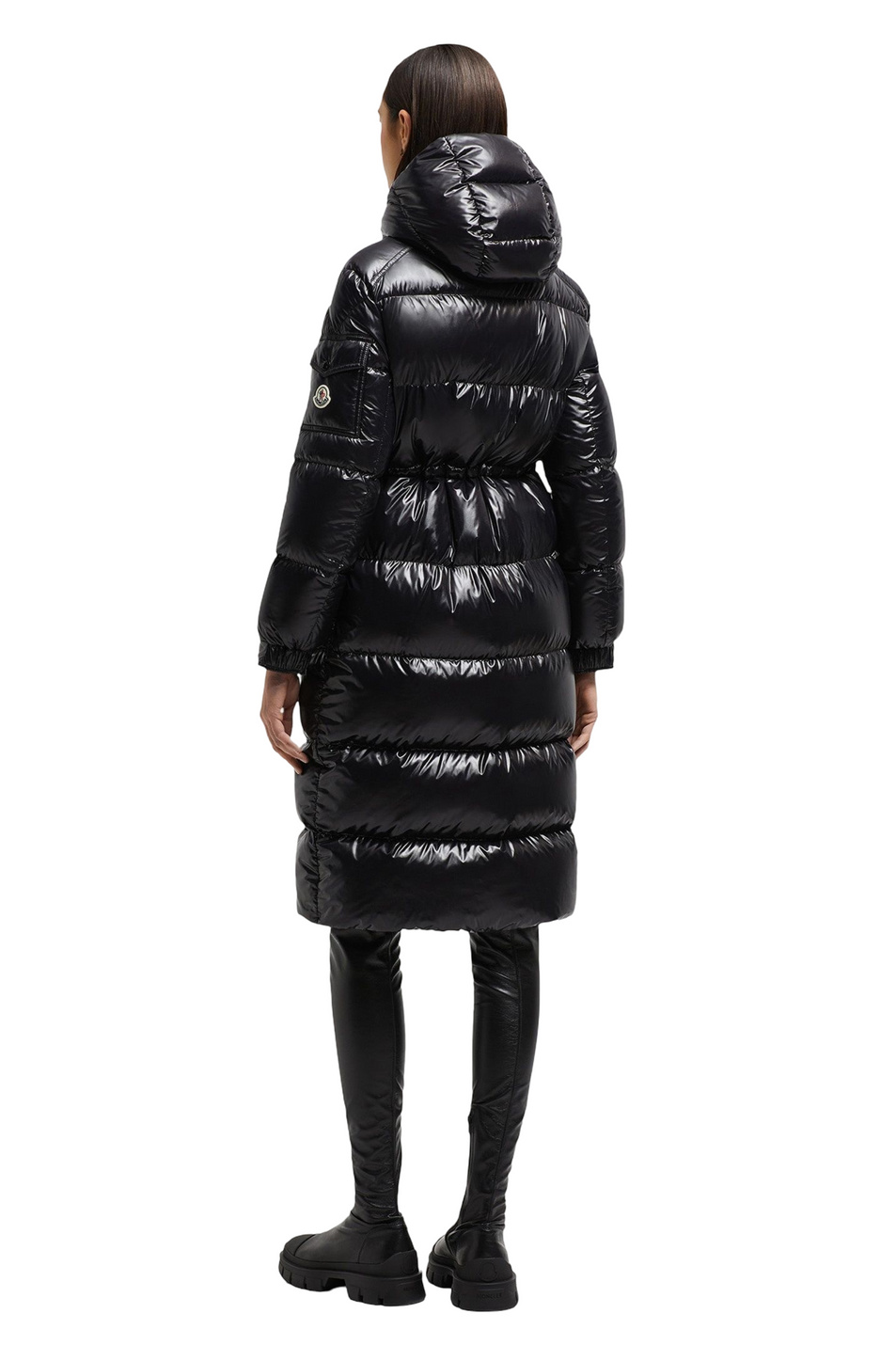 Пальто CAVETTAZ с пуховым наполнителем|Основной цвет:Черный Женский Moncler Пальто CAVETTAZ с пуховым наполнителем (цвет ), артикул L20931C00016-68950 | Фото 3