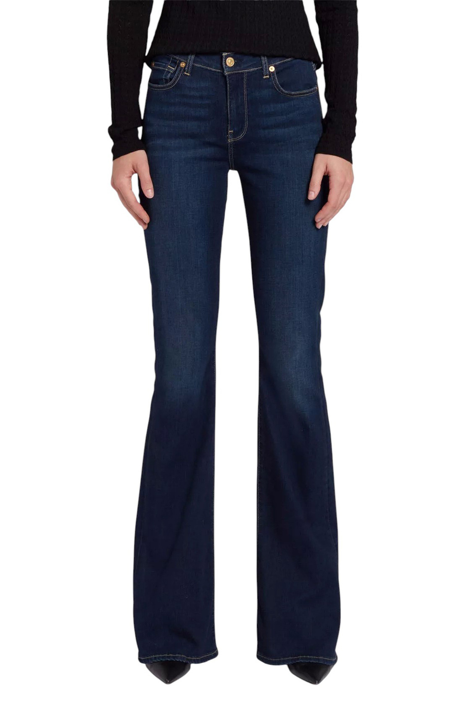 Женский 7 for all Mankind Джинсы ALI однотонные (цвет ), артикул 7E90719 | Фото 4