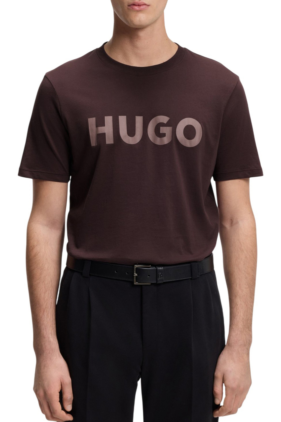 Мужской HUGO Футболка Dulivio из хлопка с логотипом (цвет ), артикул 50467556 | Фото 4