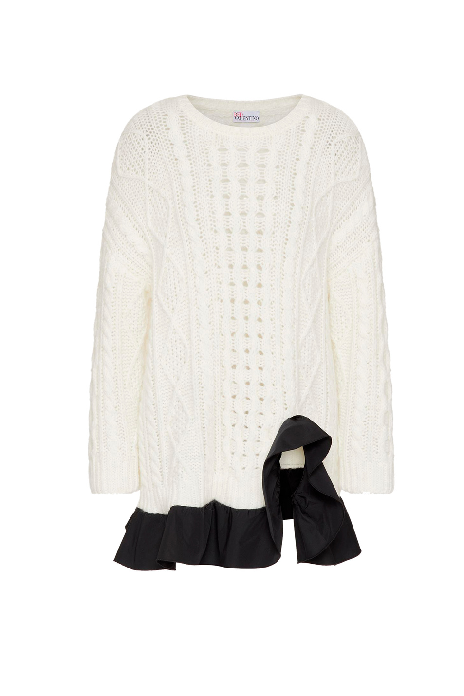 Женский Red Valentino Джемпер с оборкой из тафты (цвет ), артикул 1R3KC14J6KA | Фото 1