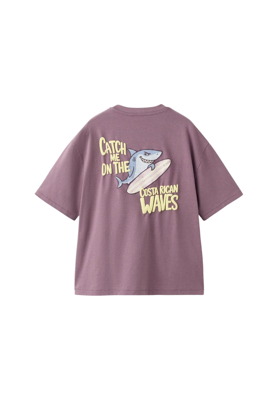 Футболка SHARK из хлопка|Основной цвет:Фиолетовый Мальчикам Mango Kids Футболка SHARK из хлопка (цвет ), артикул 27028271 | Фото 2