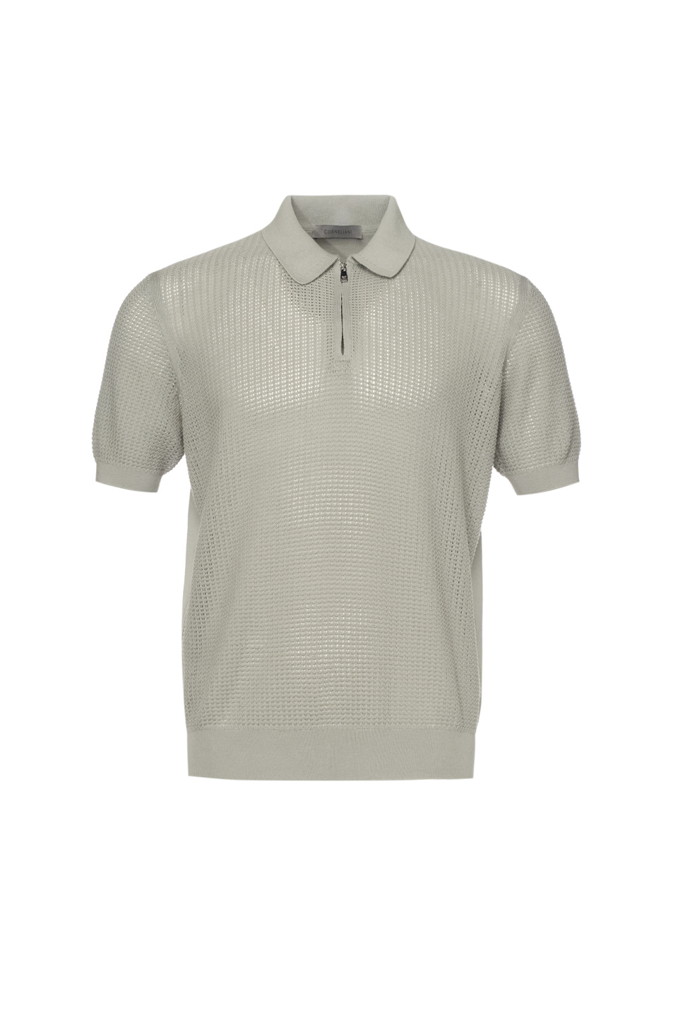 Мужской Corneliani Поло из хлопка и шелка (цвет ), артикул 27M553-2725184 | Фото 1