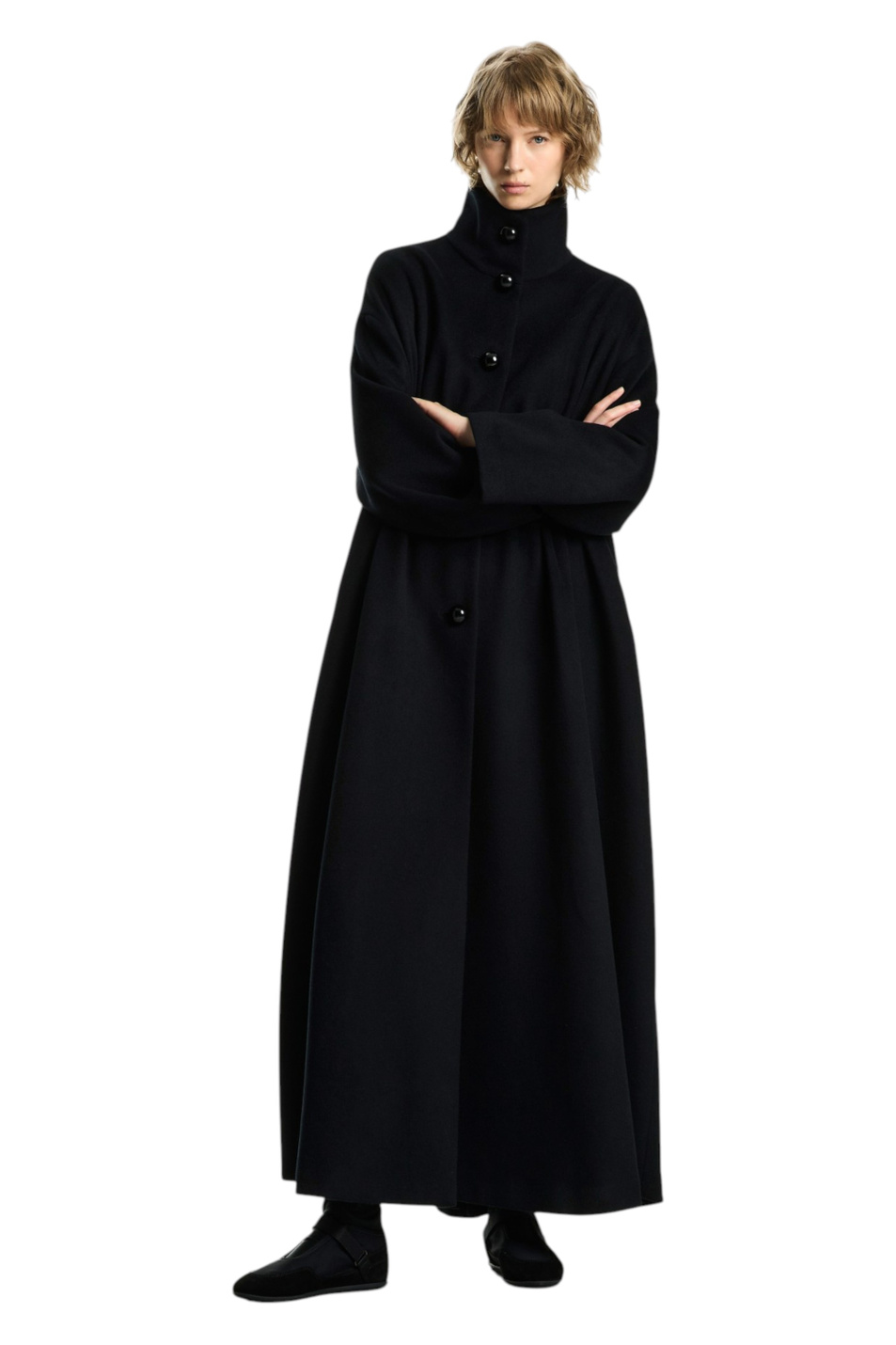 Женский Emporio Armani Пальто из шерсти и кашемира (цвет ), артикул EW005488-AF10207 | Фото 3