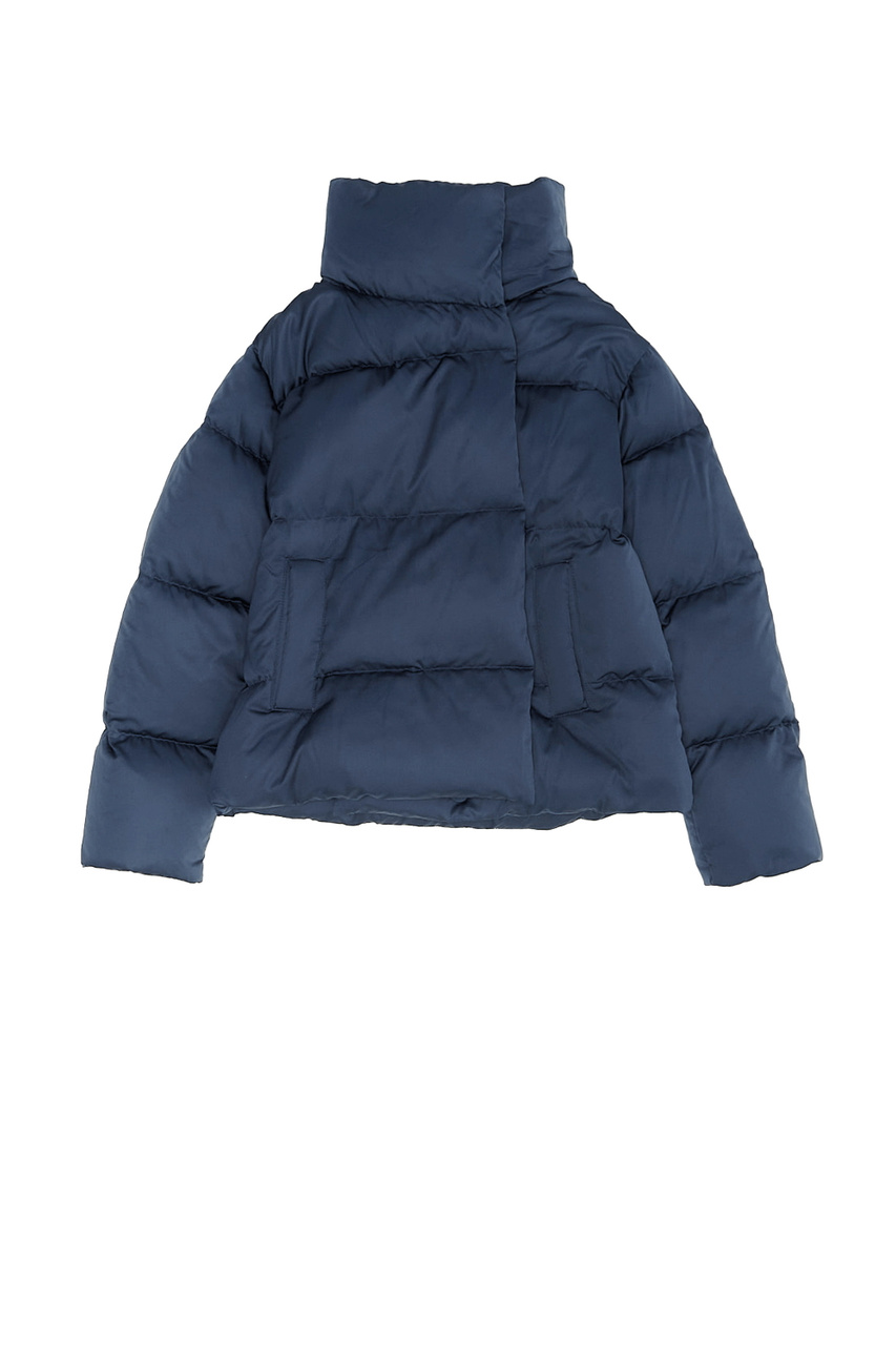 Куртка стеганая RAGNO с высоким воротником|Основной цвет:Синий|Артикул:2354860633 | Фото 1