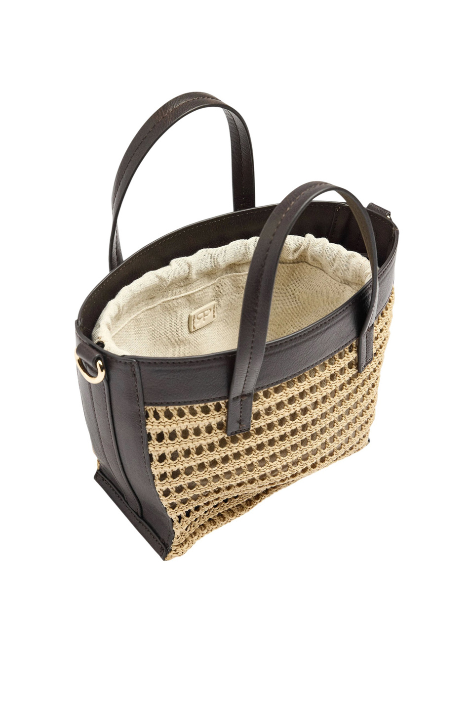 Женский Parfois Сумка-шопер с эффектом соломы (цвет ), артикул 246398 | Фото 3