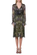 Женский Alberta Ferretti Платье из натурального шелка с принтом (цвет ), артикул A0459-6640 | Фото 2
