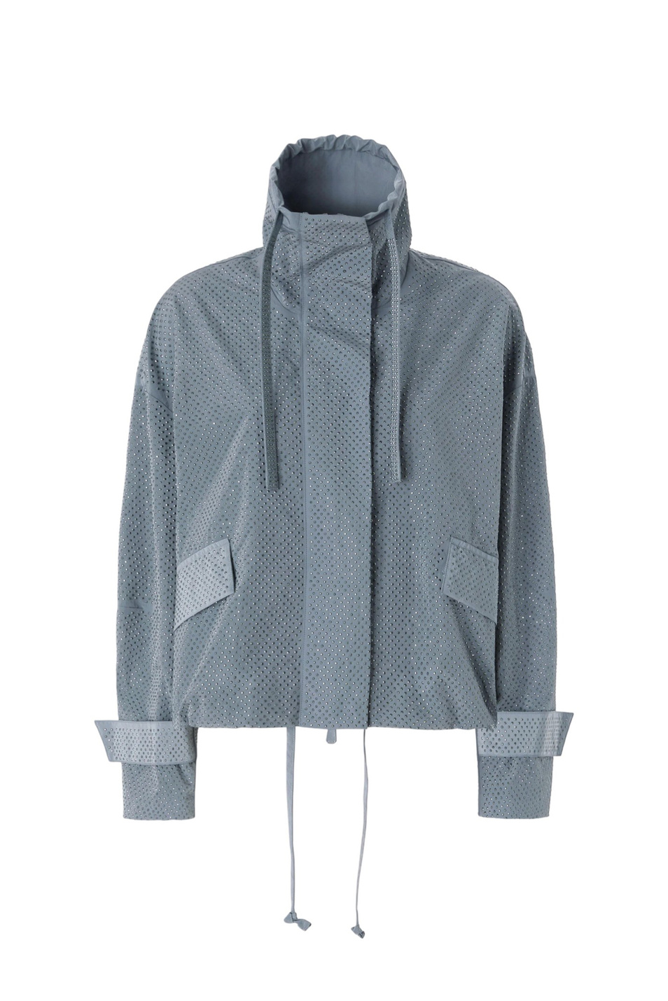 Куртка-блузон со стразами|Основной цвет:Серый Женский Pinko Куртка-блузон со стразами (цвет ), артикул 106166A31V | Фото 1