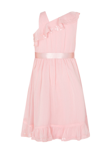 Нарядное платье с пайетками|Основной цвет:Розовый|Артикул:318299 | Фото 2