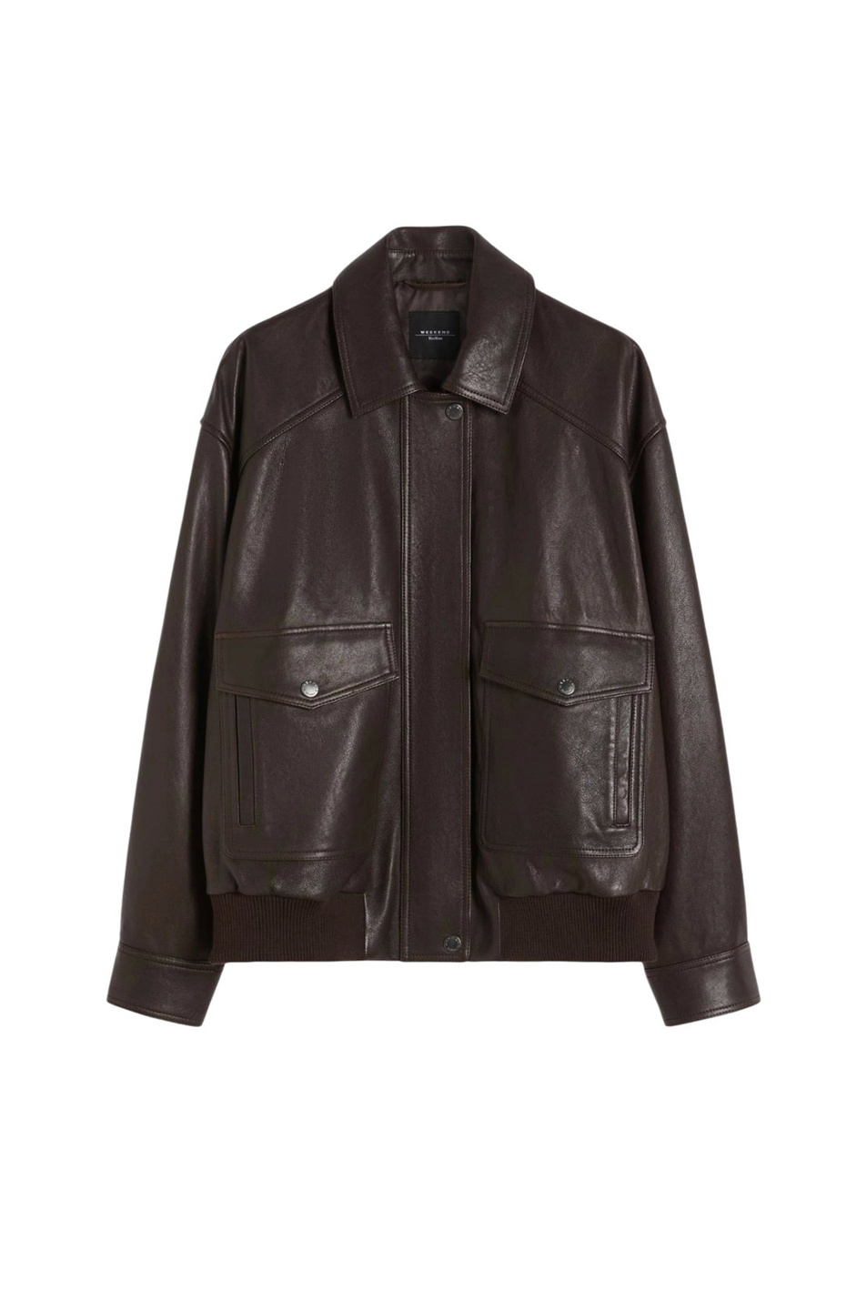 Женский Weekend Max Mara Куртка GIGANTE из натуральной кожи (цвет ), артикул 2615441061 | Фото 1