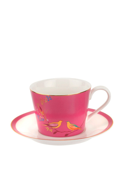 Чашка чайная с блюдцем|Основной цвет:Розовый|Артикул:SMCP78924-XG | Фото 1
